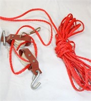 Harness, 2 Boat Buckle Straps & Block & Tackle