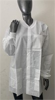 (10) White Lab Jacket Size Medium