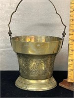 Vintage brass incense cauldron burner