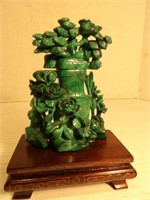 Malachite floral Sculpture