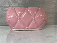 Vintage USA Planter 203 Pink 7"  Quilted MCM