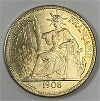 1908 French Indo-Chine .900 Silver Coin