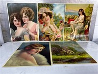 5 vintage prints