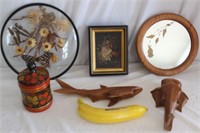 Butterfly Dome, Still Life,Mirror,Wooden Elephant+