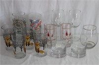 Variety Glasses, Foxes, Souvenir NC, Colorado+++