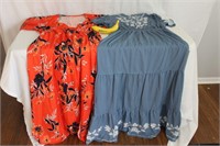 2 - XLG Floral Boho Maxi Dresses