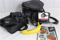 Bushnell Binoculars + Vtg. Polaroid Super Shooter