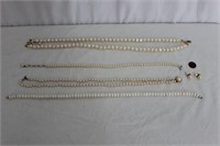Beautiful Faux Pearl Jewelry Grouping
