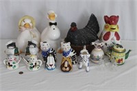 Ceramic/Pottery Kitchen Kreatures: S&P, Creamers+