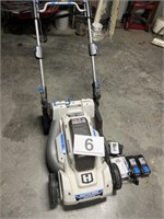 Hart 40V brushless mower w/batteries snd