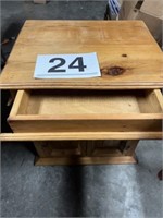 2 End tables - 24"T x 23.5"W x 19"D - drawer and