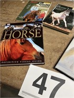 Horse books and painting by Diane Whitehead