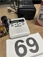 Blood pressure monitor, Midland weather radio,