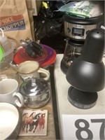 Kitchen items - bowls, mugs, coffee maker, filters