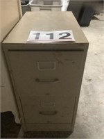 2 drawer metal file cabinet - 29"T x 15"W x 25"D