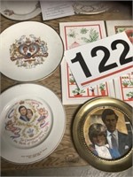 Plates - Queen Elizabeth , Charles and Diana,