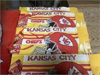 Chiefs - 4 placemats w/plasticware and napkin, 2
