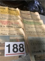 Large selection of old newspapers