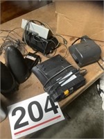 Sony speakers, Bioair, Polaroid camera and misc