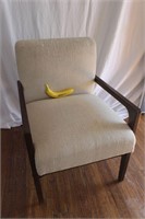 Mid-Century-Style Walnut Frame Arm Chair