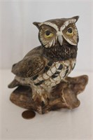 Vintage HOMCO Hand-Painted Bisque Owl