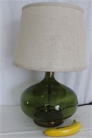 Large Green Bubble Glass Table Lamp