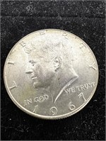 40% Silver John F. Kennedy Half Dollar 1967