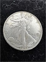 90% silver 1942-S Walking Liberty Half Dollar