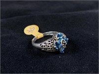 Blue Stone Sterling Ring
