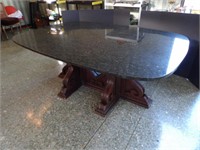 Marble Top Table, gothic base