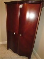 Contemporary Cherry Finish King Size Bedroom Suit
