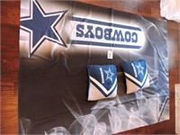 Dallas Cowboys Blanket and Two Pillows