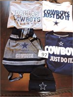 Dallas Cowboys Tshirts, Duffle and Cap