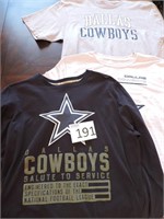 Three Dallas Cowboys Shirts