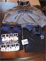 Dallas Cowboys Hoodie and 2 TShirts
