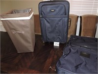Two Piece Luggage Set and Two Laundry Hampers