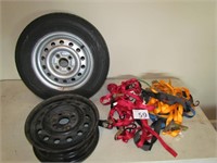 Assorted Ratchet Straps and Bungies, Falkin Tire