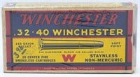20 Rd Collector Box Of Winchester .32-40 Win Ammo