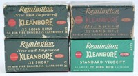4 Collector Boxes Of Remington .22 LR & .22 Short