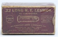 Collector Box of Remington .22 Long Ammunition