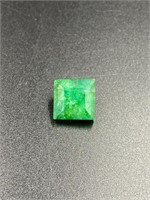 8.10 Carat Princess Cut Brazilian  Emerald