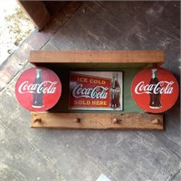 Coca Cola Coat Rack &. Sprite Sign