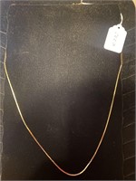 14 KT GOLD SINGLE STRAND CHAIN 29 INCHES