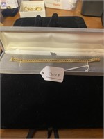 14KT YELLOW GOLD LADIES BRACELET 7 INCHES
