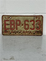 1973 North Carolina license plate
