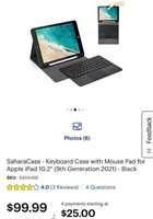 SaharaCase Keyboard case with mouse pad