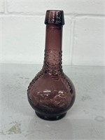 Vintage Purple Glass Bottle Ball & Claw Bitters