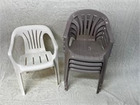Plastic chairs