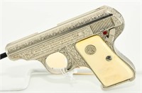 Engraved Armi Galesi Brevetto Semi Auto Pistol