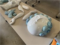 Large Ceramic Mermaid Wall Art